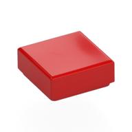 Tile 1 × 1 with Groove Red