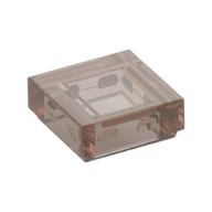 Tile 1 × 1 with Groove Trans-Brown