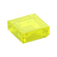Tile 1 × 1 with Groove Trans-Neon Green