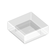 Tile 1 × 1 with Groove Trans-Clear