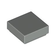 Tile 1 × 1 with Groove Light Gray