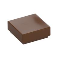 Tile 1 × 1 with Groove Reddish Brown