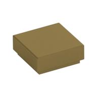 Tile 1 × 1 with Groove Metallic Gold