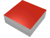 Tile 1 × 1 with Scala Red Top Print White