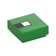 Tile 1 × 1 with Pixelated Eye print Bright Green