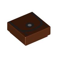 Tile 1 × 1 with Pocket / Utility Belt print Reddish Brown
