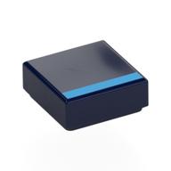 Tile 1 × 1 with Dark Azure Stripe print Dark Blue