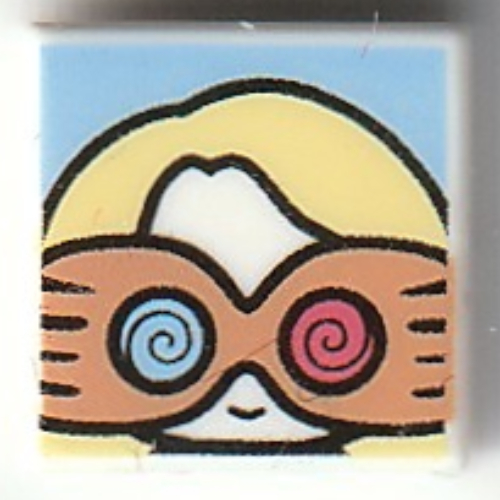 Tile 1 × 1 with Luna Lovegood print White