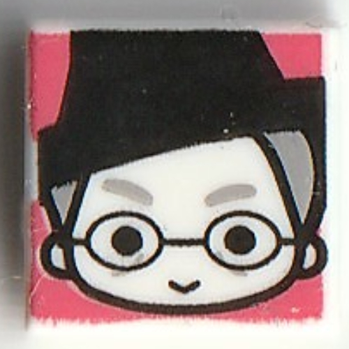 Tile 1 × 1 with Minerva McGonagall print in White