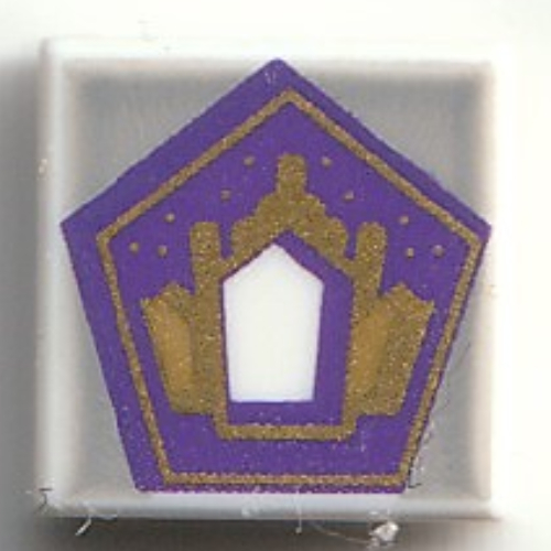 Tile 1 × 1 with Chocolate Frog Card print Weiß