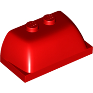 Windscreen 2 × 4 × 1 1/3 [Plain] Red