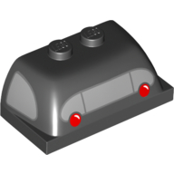 Windscreen 2 × 4 × 1 1/3 with Back Window and Tail Light print Schwarz