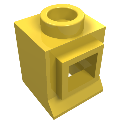 Window 1 × 1 × 1 Classic with Short Sill, No Glass