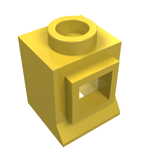Window 1 × 1 × 1 Classic with Short Sill [Complete] Yellow