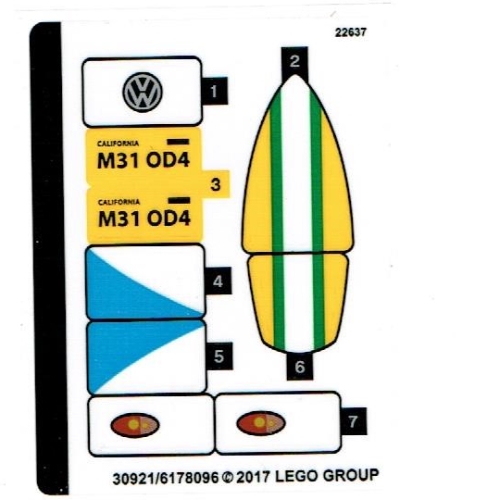 Sticker Sheet for Set 40252-1 [No Color/Any Color]