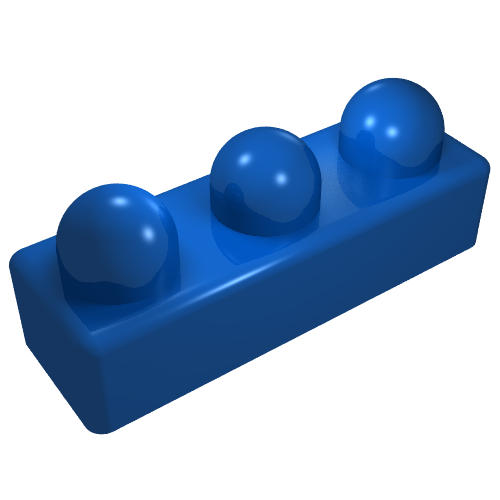 Primo Stein 1 × 3 Blau