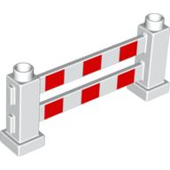 Duplo Fence 1 × 6 × 2 with Red Stripes Print