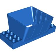 Duplo Loading Chute / Silo with 2 × 4 Base Bricks Blau