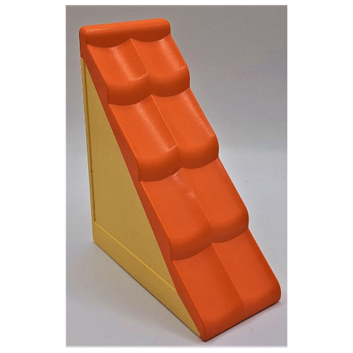 Duplo Roofpiece Slope 50 2 × 4 Medium Orange Shingles Light Yellow