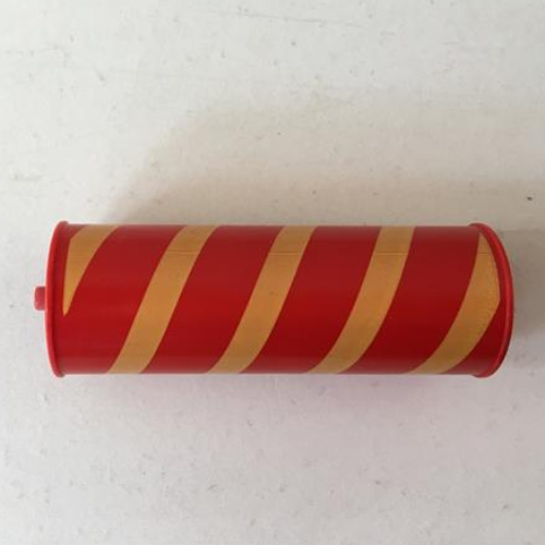Duplo Plow, Roller Attachment, Smooth with Yellow Cylindrical Stripe Rot