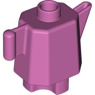 Duplo Teapot / Coffeepot, Indented Base Medium Dark Pink