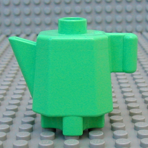 Duplo Teapot / Coffeepot, Indented Base Medium Green