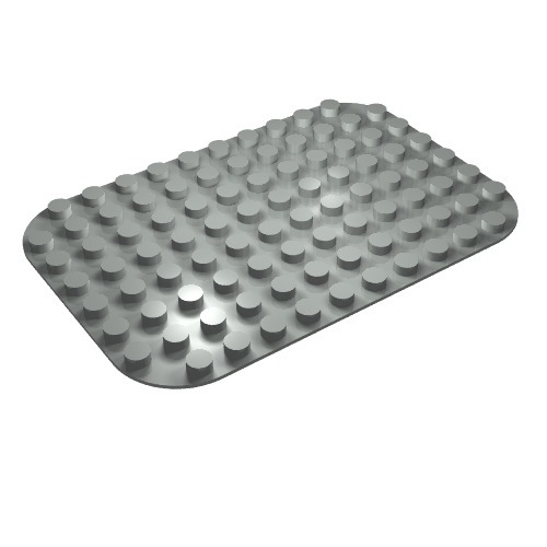 Duplo Baseplate 8 × 12 Light Gray