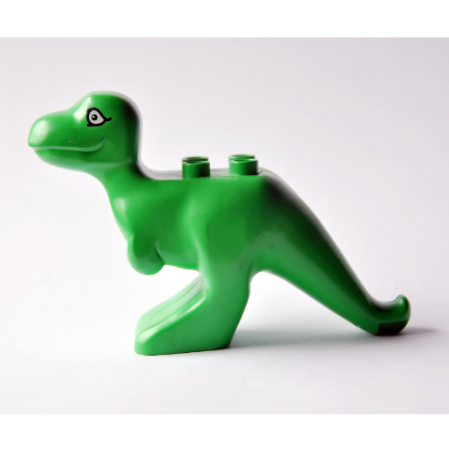 Duplo Dinosaur Tyrannosaurus Rex Adult without Spots Print Bright Green