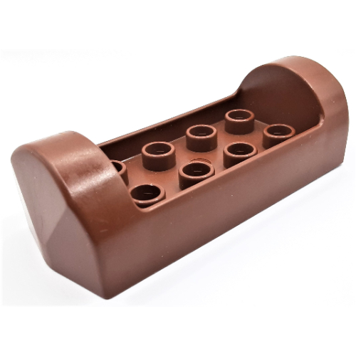Duplo Boat / Canoe / Hollowed Log 2 × 6 Brown