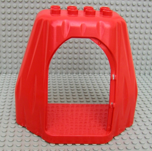 Duplo Rock Cave with Door Opening White