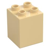 Duplo Brick 2 × 2 × 2 Tan