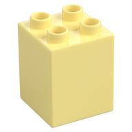 Duplo Brick 2 × 2 × 2 Bright Light Yellow