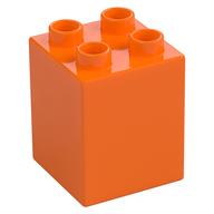 Duplo Brick 2 × 2 × 2 Orange