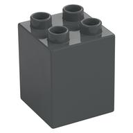 Duplo Stein 2 × 2 × 2 Dunkelblaugrau