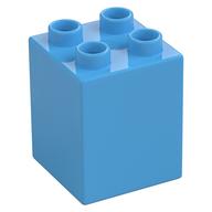 Duplo Brick 2 × 2 × 2 Medium Blue