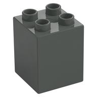 Duplo Stein 2 × 2 × 2 Dunkelgrau