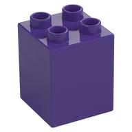 Duplo Stein 2 × 2 × 2 Dunkellila
