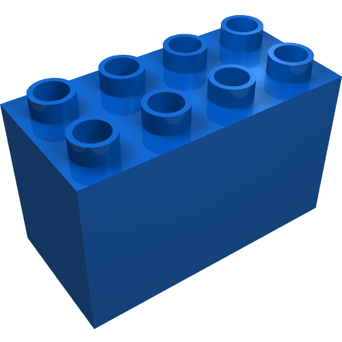 Duplo Brick 2 × 4 × 2 Blue