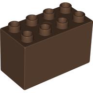 Duplo Brick 2 × 4 × 2 Brown