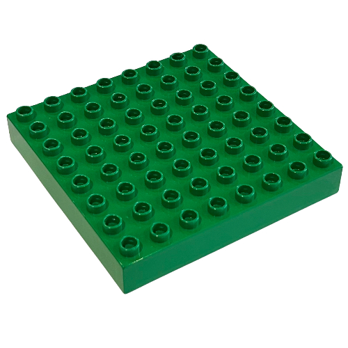 Duplo Stein 8 × 8 Grün