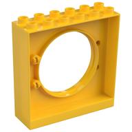 Duplo Ball Tube exit with round doorway 2 × 6 × 5