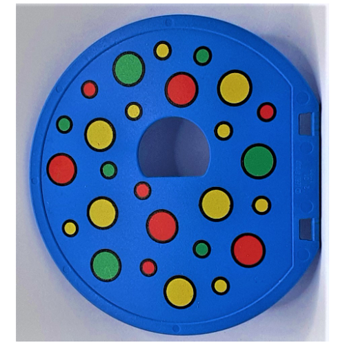 Duplo Ball Tube Exit Door with Polka Dots Print Blue