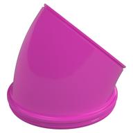 Duplo Ball Tube 45° Turn Dunkelrosa