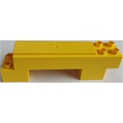 Duplo Road Section Straight 2 × 7 × 2 Yellow