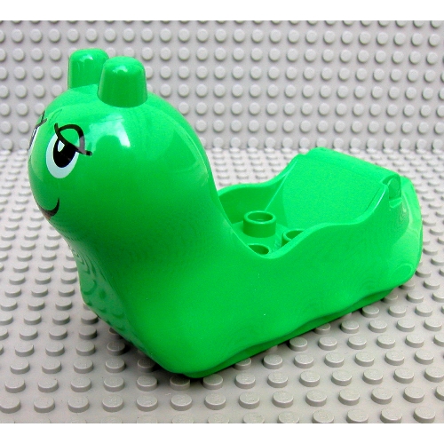 Duplo Animal Snail Body with 2 × 2 Studs Hellgrün