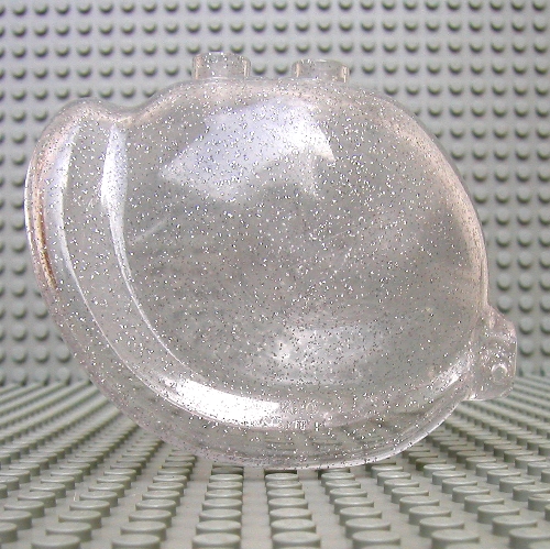 Duplo Snail Shell with 2 × 2 Studs on Top Glitter Trans-Clear