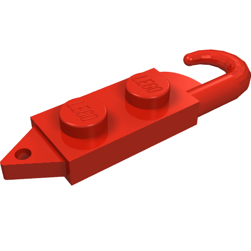Hook, Plate 1 × 2 with Crane Hook Right