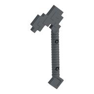 Tool Hoe Blocky Flat Silver