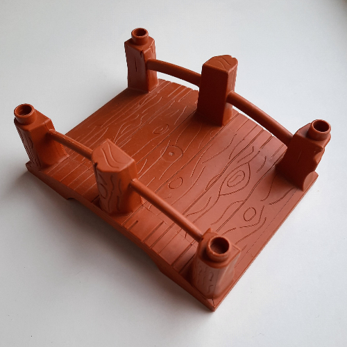 Duplo Bridge Wooden Dunkelorange