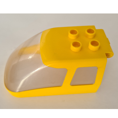 Duplo Train Passenger Car Front Canopy Yellow